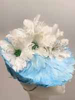 Load image into Gallery viewer, SHANNON Feather Hat Race Day Hat Fascinator
