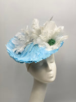 Load image into Gallery viewer, SHANNON Feather Hat Race Day Hat Fascinator
