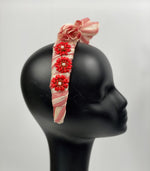 Load image into Gallery viewer, LYDIA Red Headband Fascinator Race Hats
