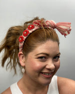 Load image into Gallery viewer, LYDIA Red Headband Fascinator Race Hats
