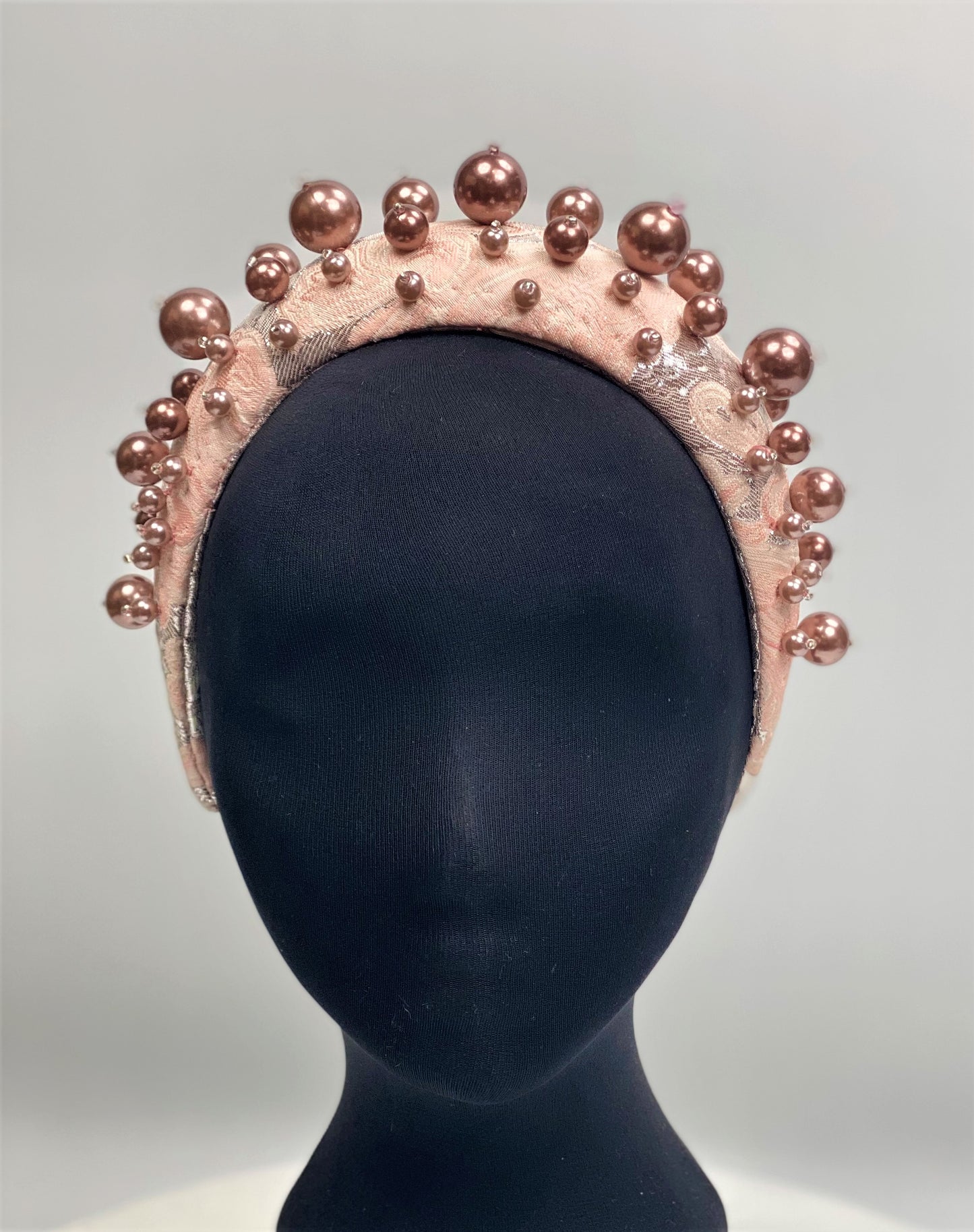 ISLA Pink Pearl Headband  Cocktail Hat