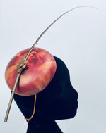 Load image into Gallery viewer, FELICE Small Leather Button Hat Cocktail Hat Fascinator
