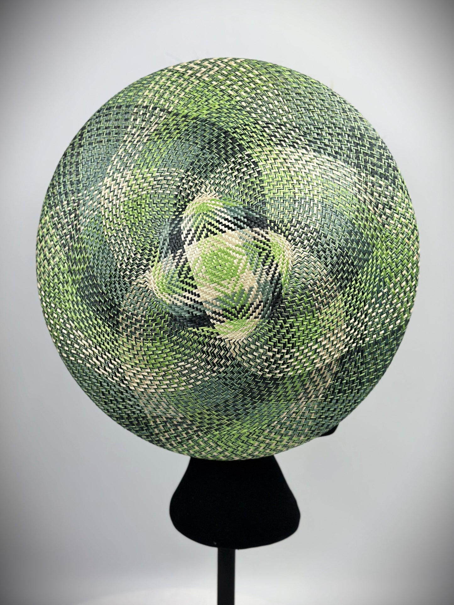LOTTIE  Green Straw Hat Race Hat Fascinator