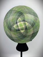 Load image into Gallery viewer, LOTTIE  Green Straw Hat Race Hat Fascinator
