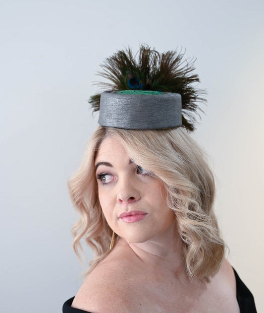 ADDILYN Silver Leather Hat - Dezignz By Maree