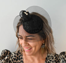 Load image into Gallery viewer, HENRIETTA  Cocktail Hat - Dezignz By Maree

