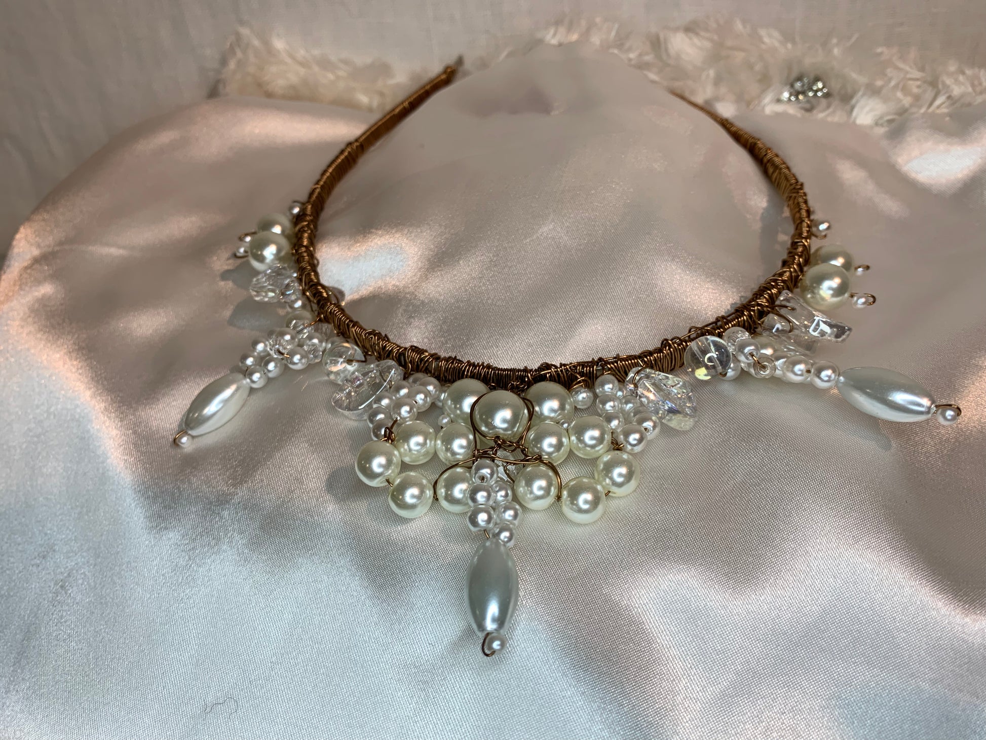 PEARL Beaded Headband - Dezignz By Maree