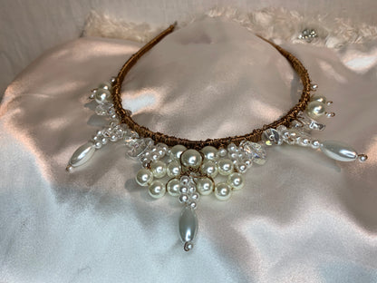 PEARL Beaded Headband - Dezignz By Maree