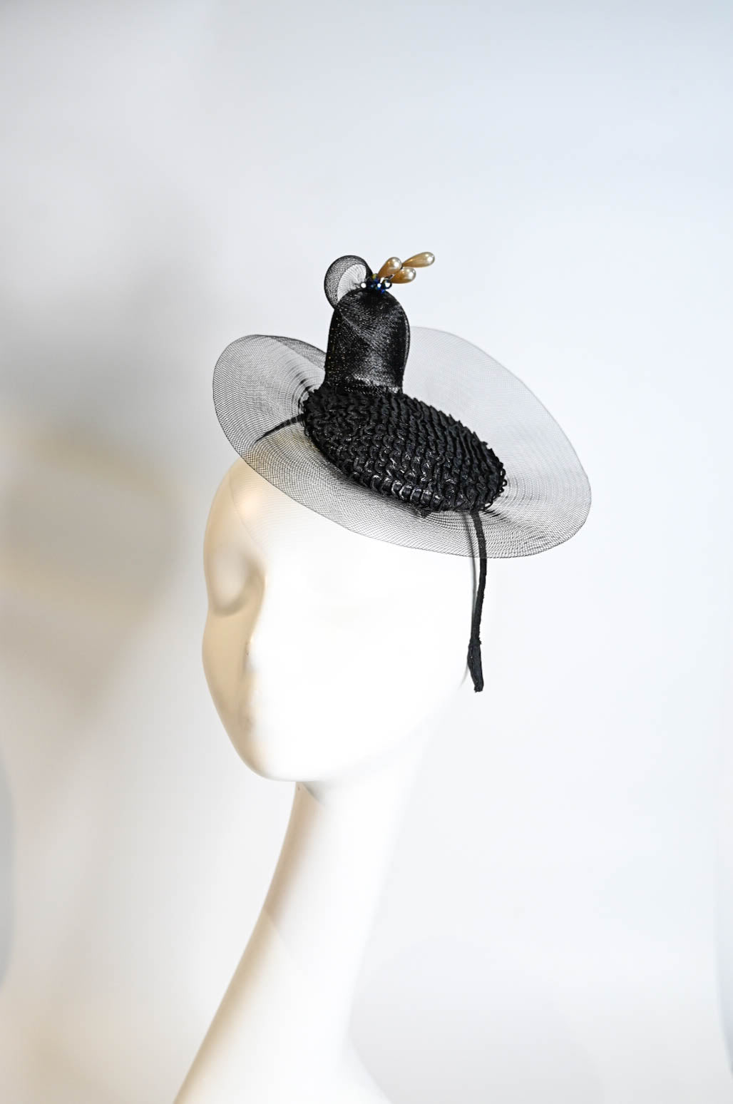 HENRIETTA  Cocktail Hat - Dezignz By Maree