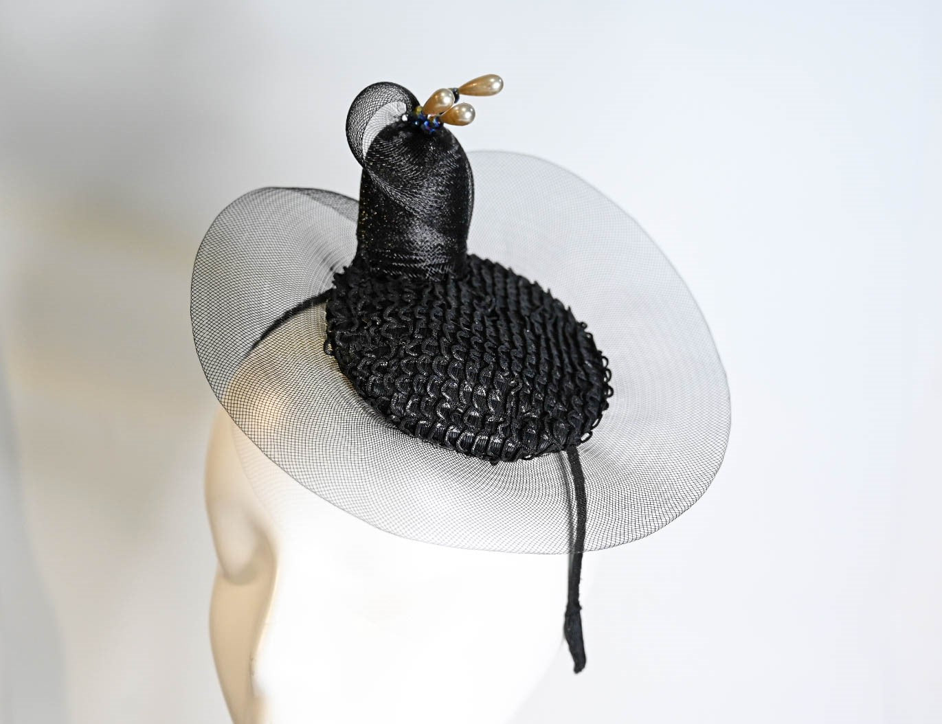 HENRIETTA  Cocktail Hat - Dezignz By Maree